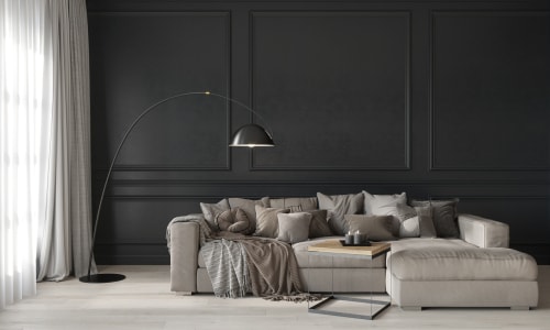 Create a dramatic look with a 3D wall panelling