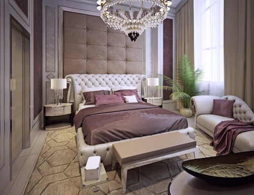 Purple and Beige