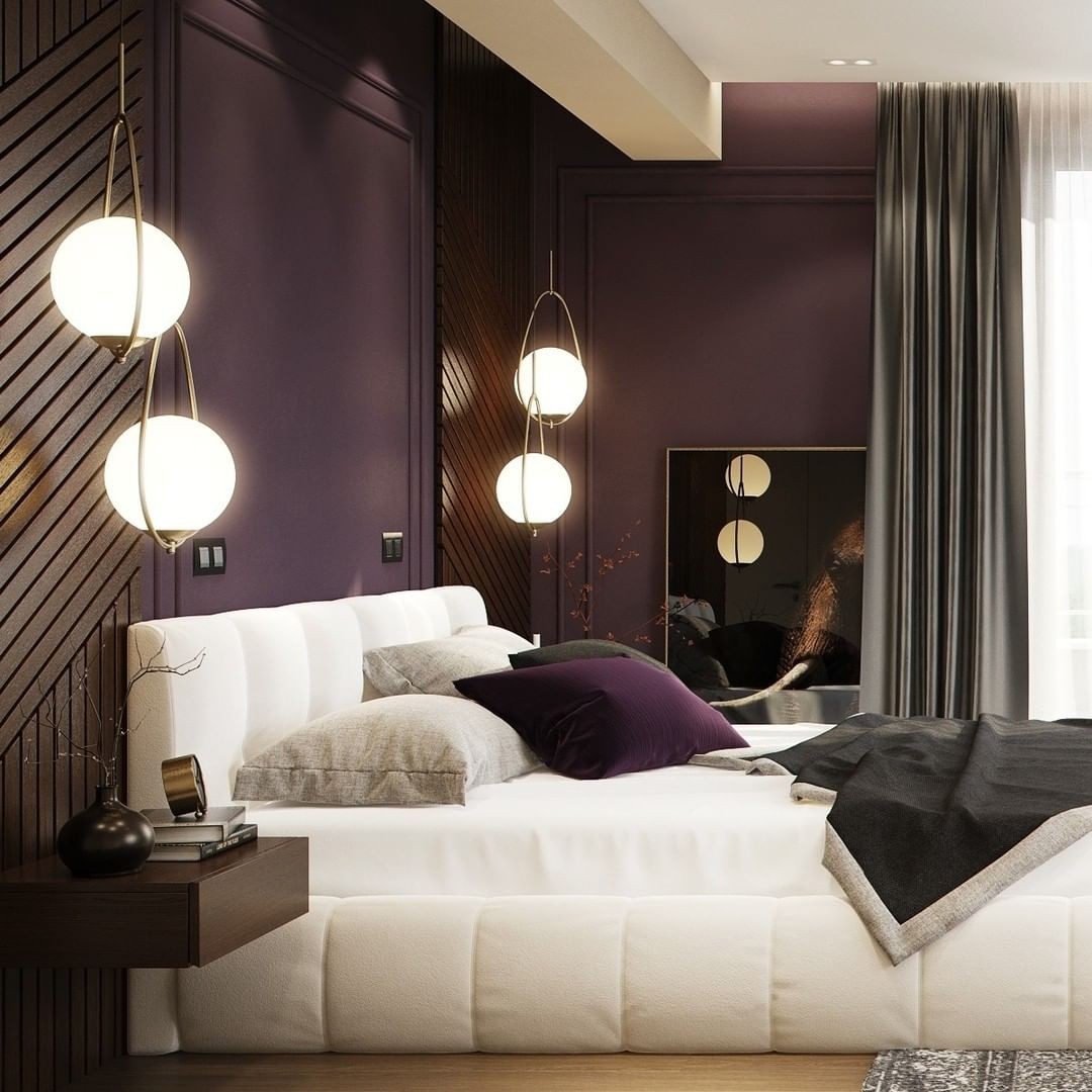 Purple and White Colour Combination
