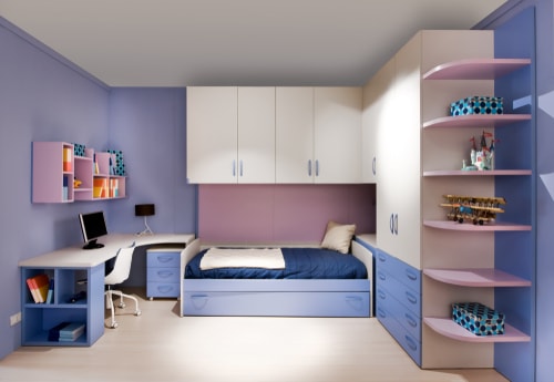 Purple and Blue