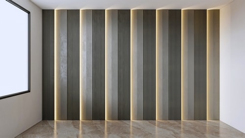 Mix and Match Different Materials Wall Panel