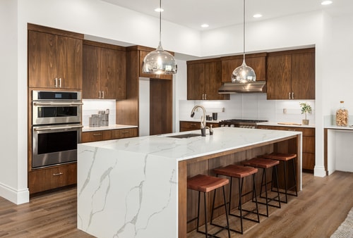 Wooden Finish Kitchen Design - Urban Company