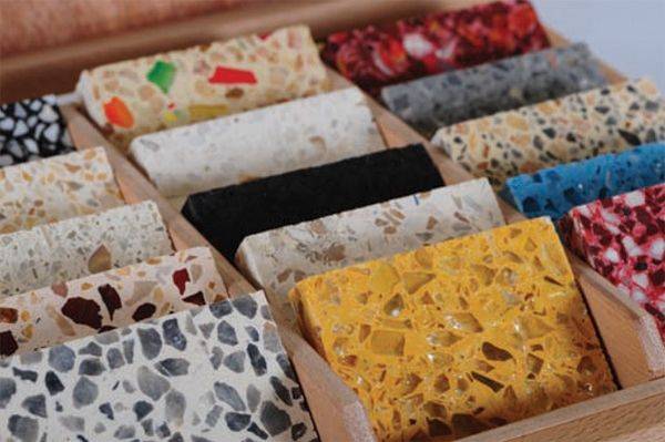 colourful terrazzo