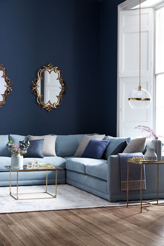 blue living room decorating ideas
