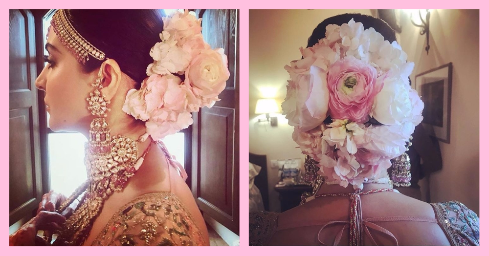 Floral Buns On Brides: Anushka Sharma Wedding Hairstyle Inspired!