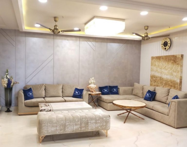 pop designs for halls with chandelier