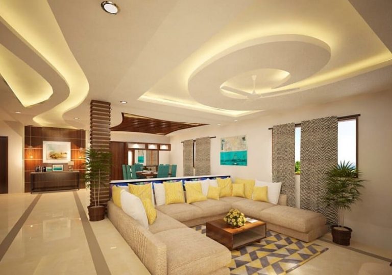 These 6 POP Ceiling Designs For Halls Are Always In Style