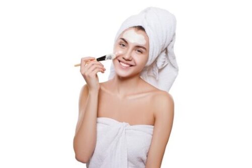 applying bleach