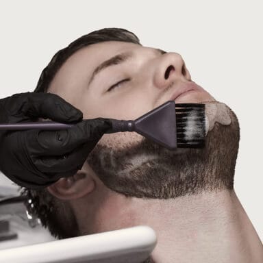 Haircut & beard styling - Beard color (with product)