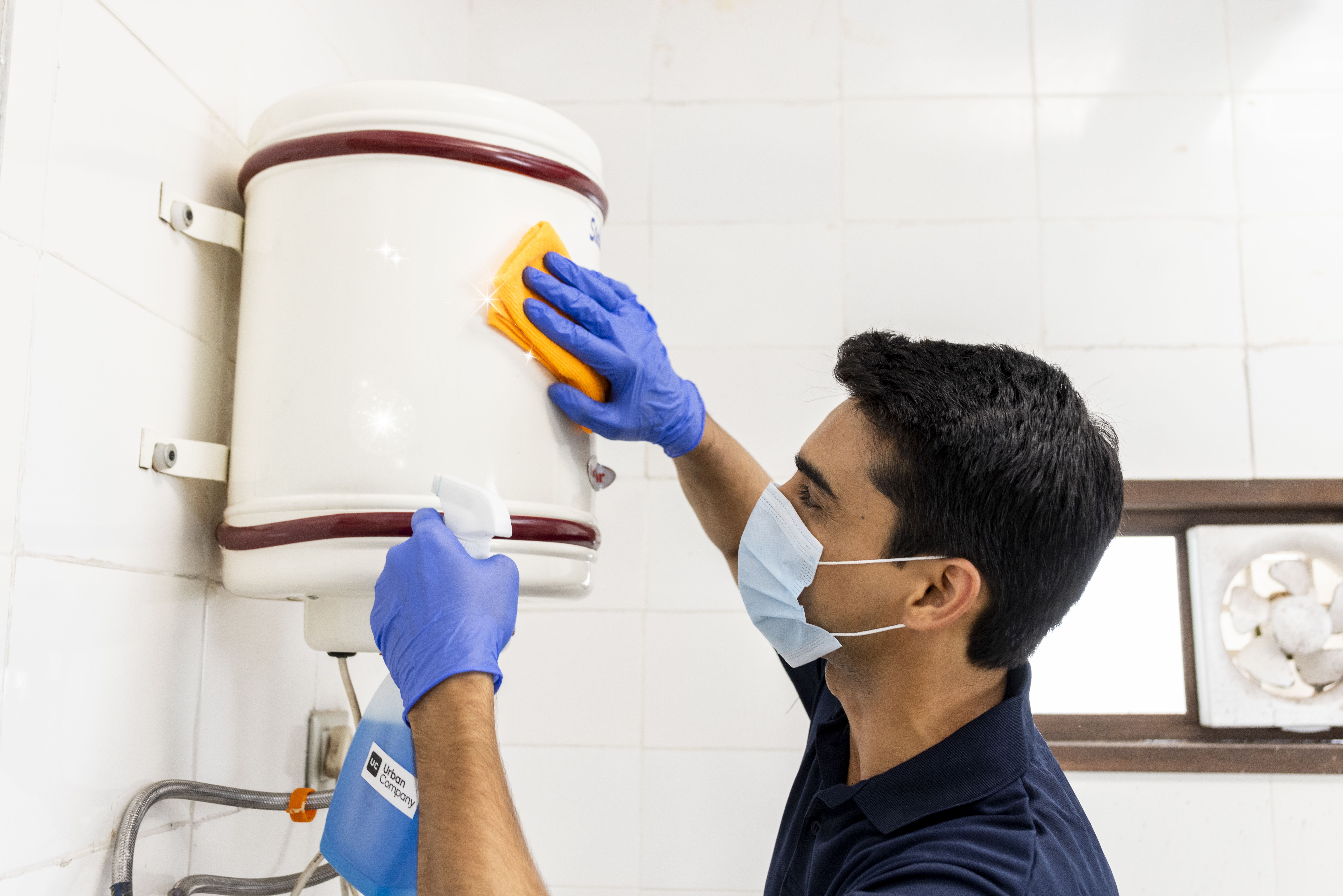 Move-in deep cleaning - Geyser Cleaning (external)