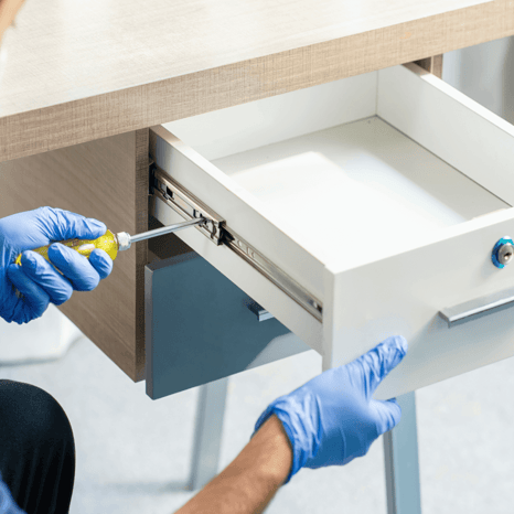 Drawer channel replacement (one set)