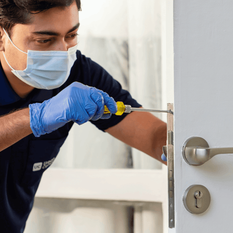 Minor wooden door repair