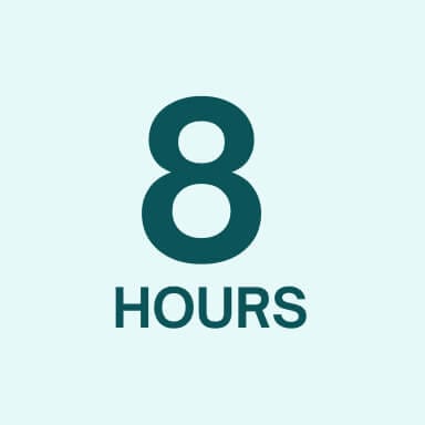 8 hours