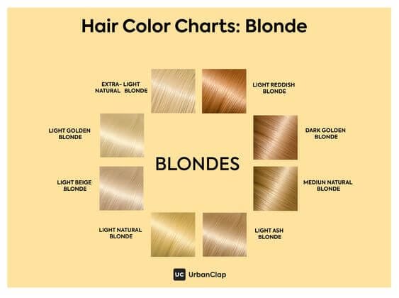 Hair Color Chart: Blonde