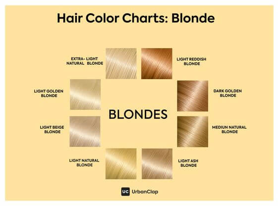 Hair Color Chart: Blonde