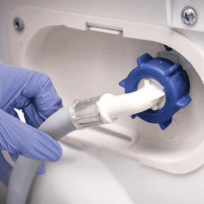 Washing machine inlet installation