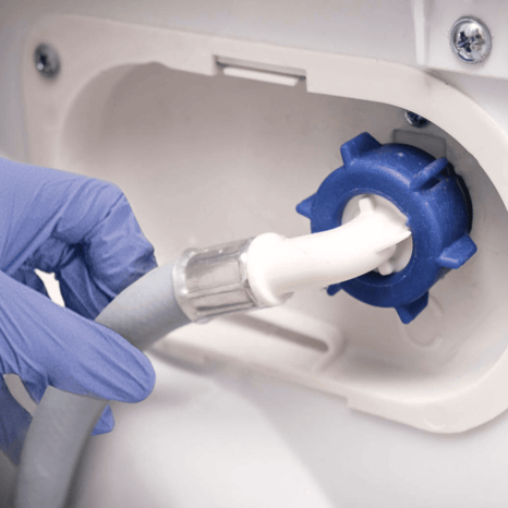 Washing machine inlet installation