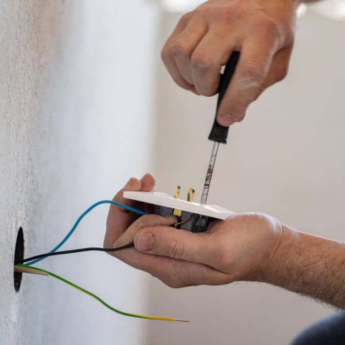 Switch & socket - Washing machine socket installation