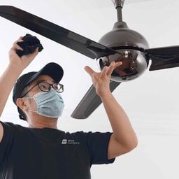 Move-in deep cleaning - Ceiling fan cleaning