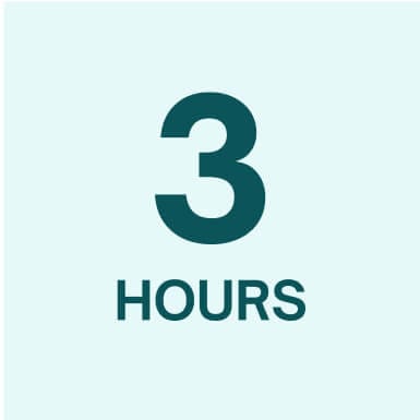 3 hours