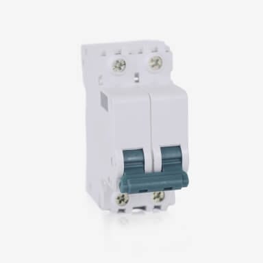 MCB & submeter - Double-pole MCB installation