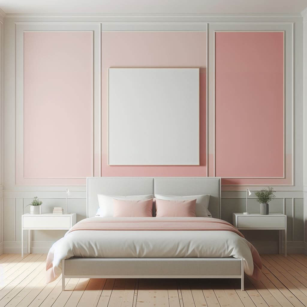 Soft Pink and Light Grey