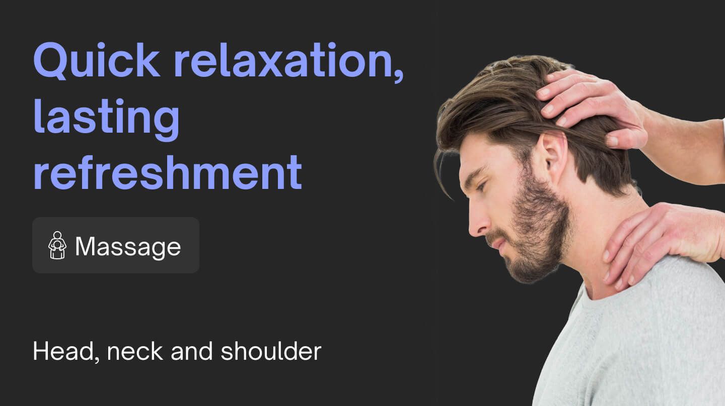 Express massage - Head, neck & shoulder massage with oil