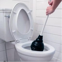 Toilet - Toilet pot blockage removal