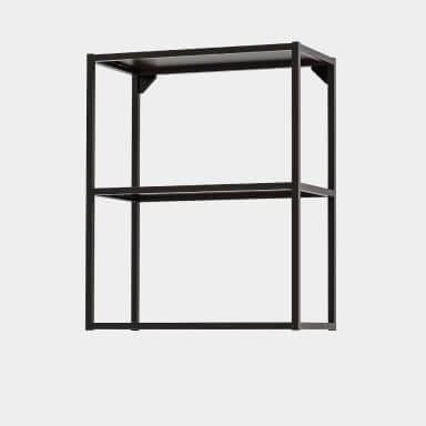 Washbasin cabinets - Wall frame with shelves