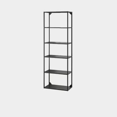 Washbasin cabinets - High frame with shelves (30x30x180 cm)