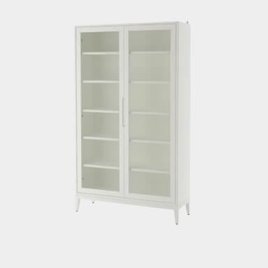Storage - Glass door bookcase (12 shelves)