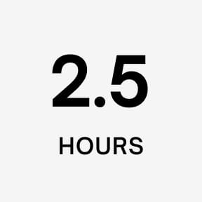 2.5 hours