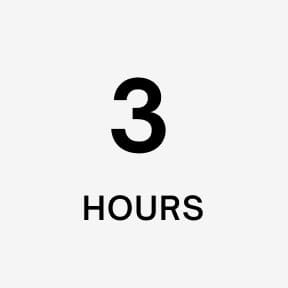 3 hours
