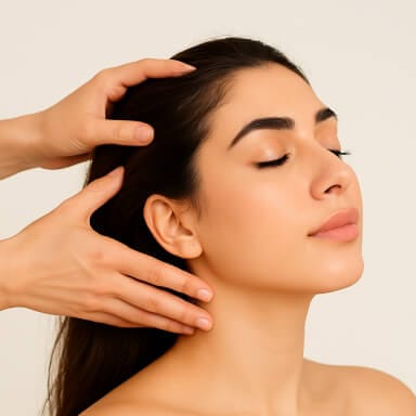 Nail treatment & add-ons - Head massage with oiling (15 mins)