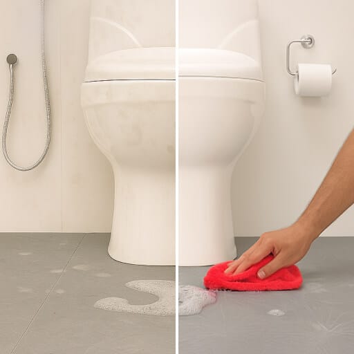 One time deep clean - Classic bathroom cleaning
