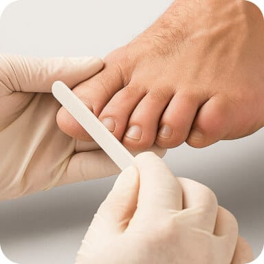 Manicure & pedicure - Nail cut & file (feet)