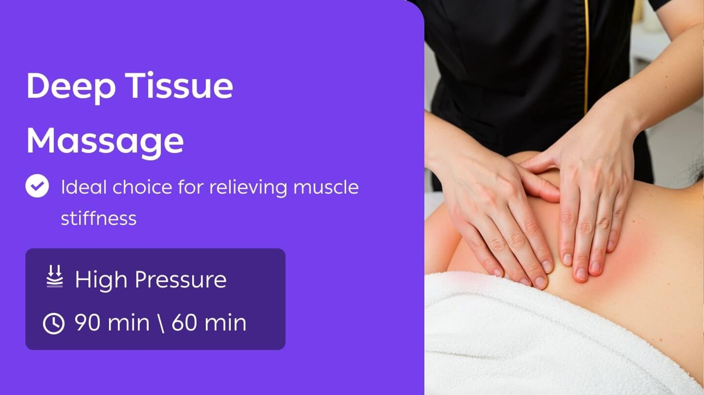 Pain relief - Deep Tissue Massage