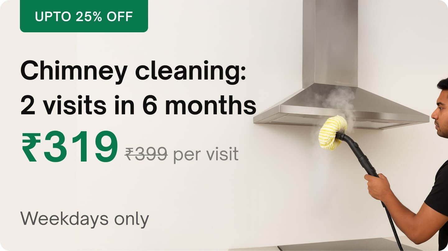  Discounted pack - 2 visits (Weekdays only): Chimney cleaning
