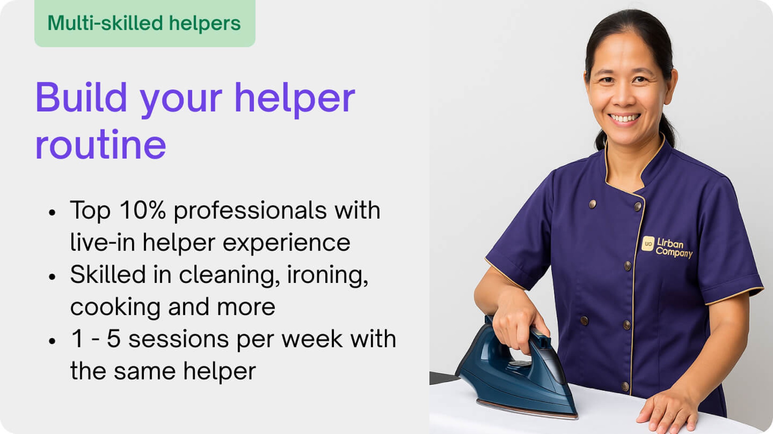 Live-out helper - Weekly/Subweekly House Help
