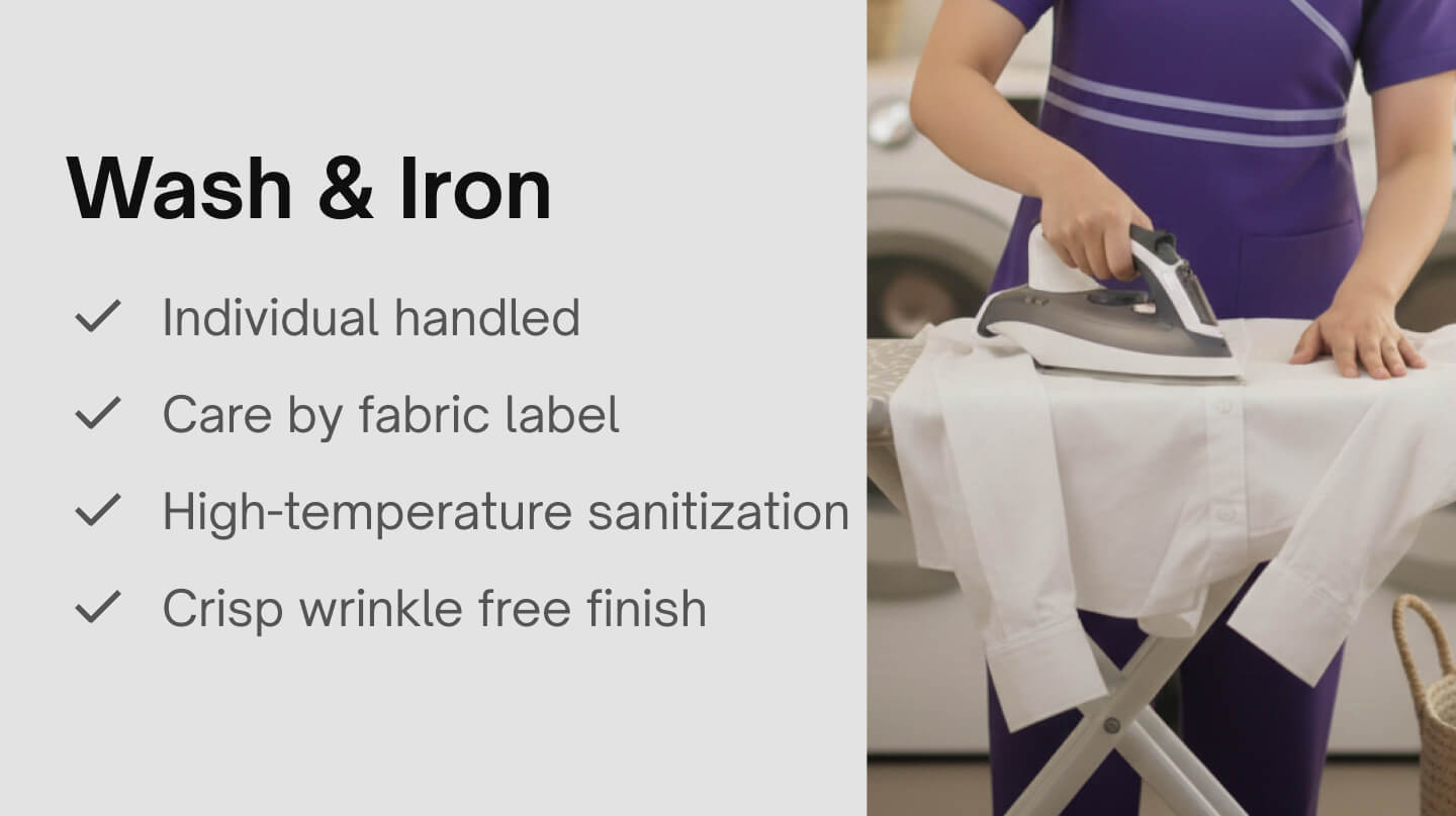 Wash & Iron - Wash & Iron (up to 10 items)