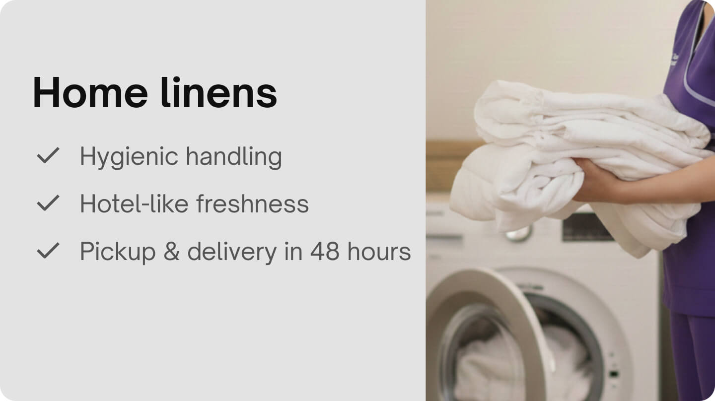 Home Linens - Linens - Wash & Fold