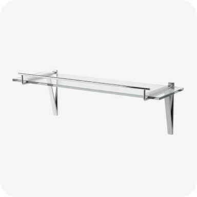 Bath fittings & mirrors - Shelf installation