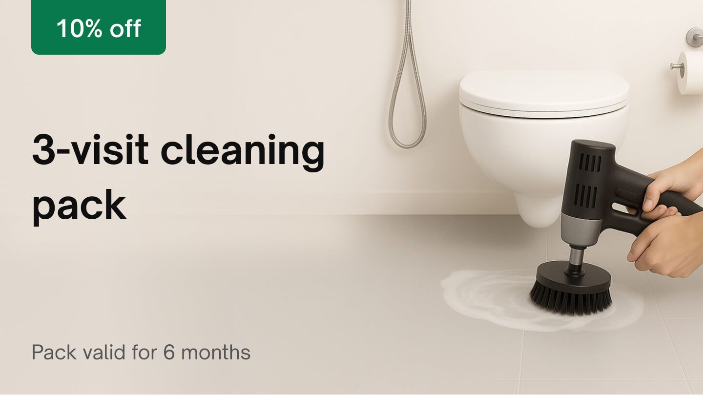 3-visit packs - 3 visits: Intense bathroom cleaning