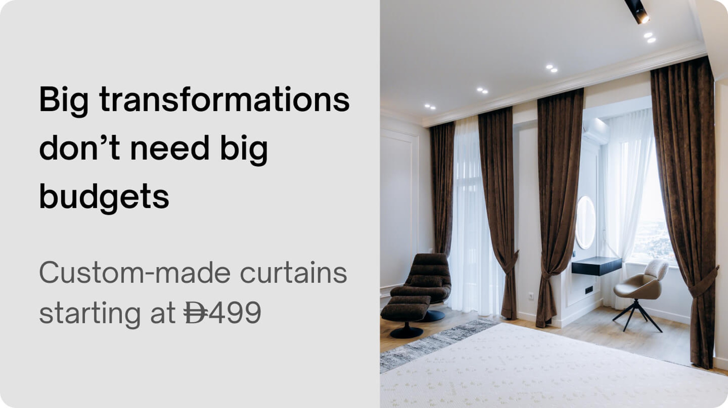Curtains & Blinds - Consultation for custom curtains & blinds