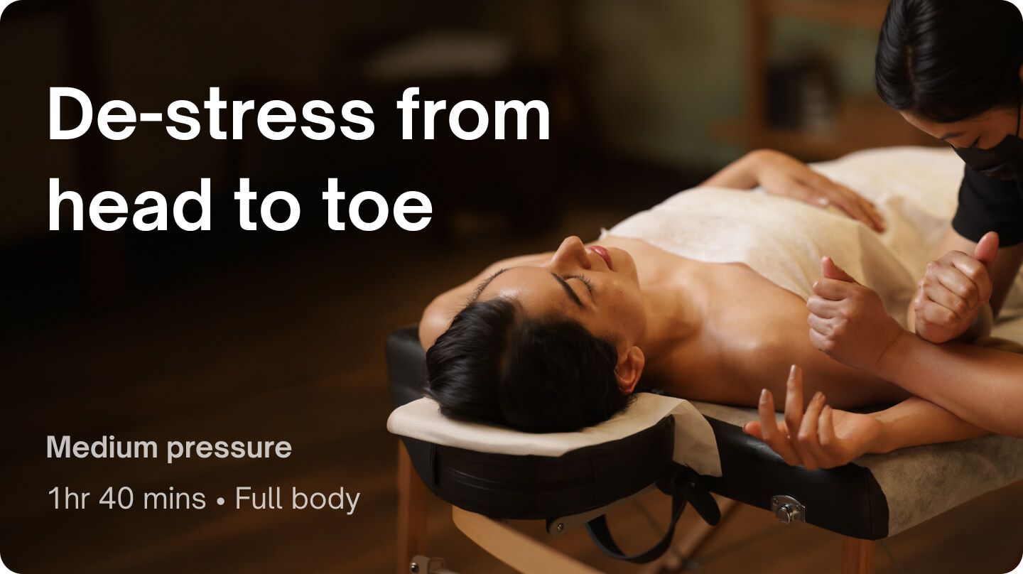 Stress relief - Top-to-toe stress relief massage