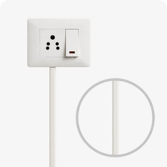Wiring - External with casing (per 5m)