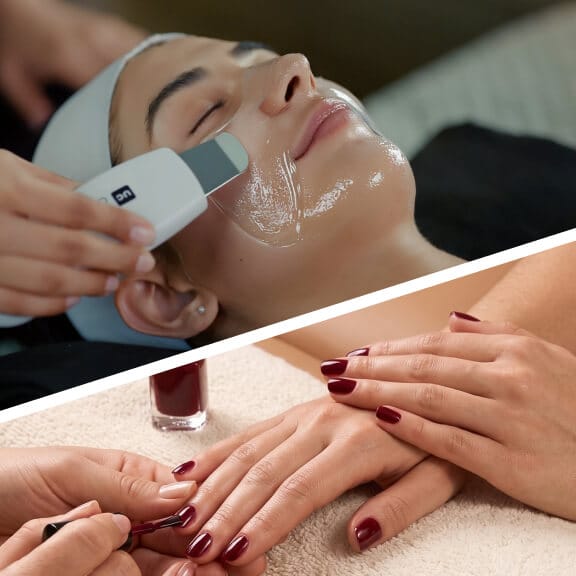 Festive special - Classic mani-pedi with Korean glass skin facial