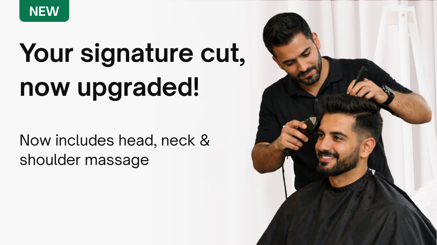 Haircut for Men & Kids - Haircut with head, neck and shoulder massage
