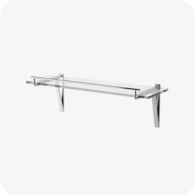 Bath accessories - Shelf installation