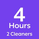 4 hours 2 cleaners